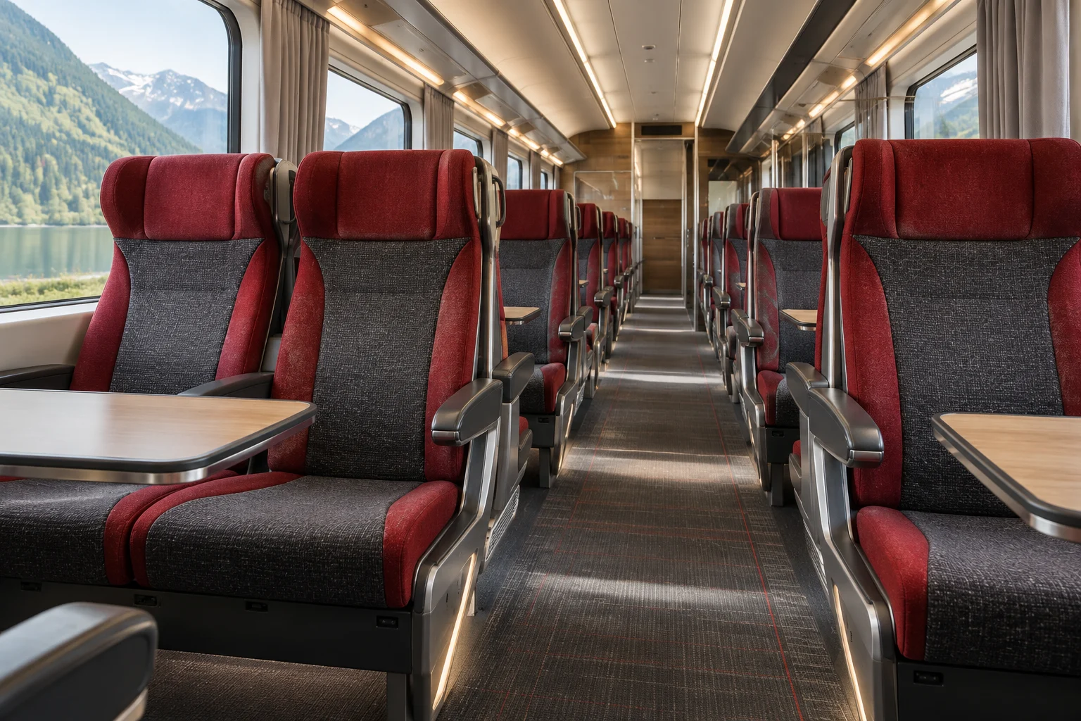 Flame-retardant transport upholstery